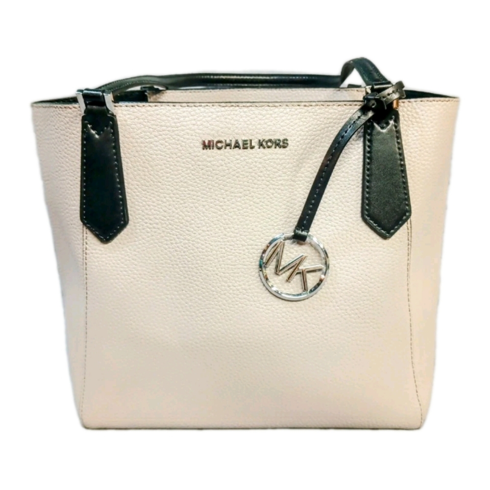 Michael Kors Jet Set Travel Large Tote Bag Cream Leather Excellent Condition